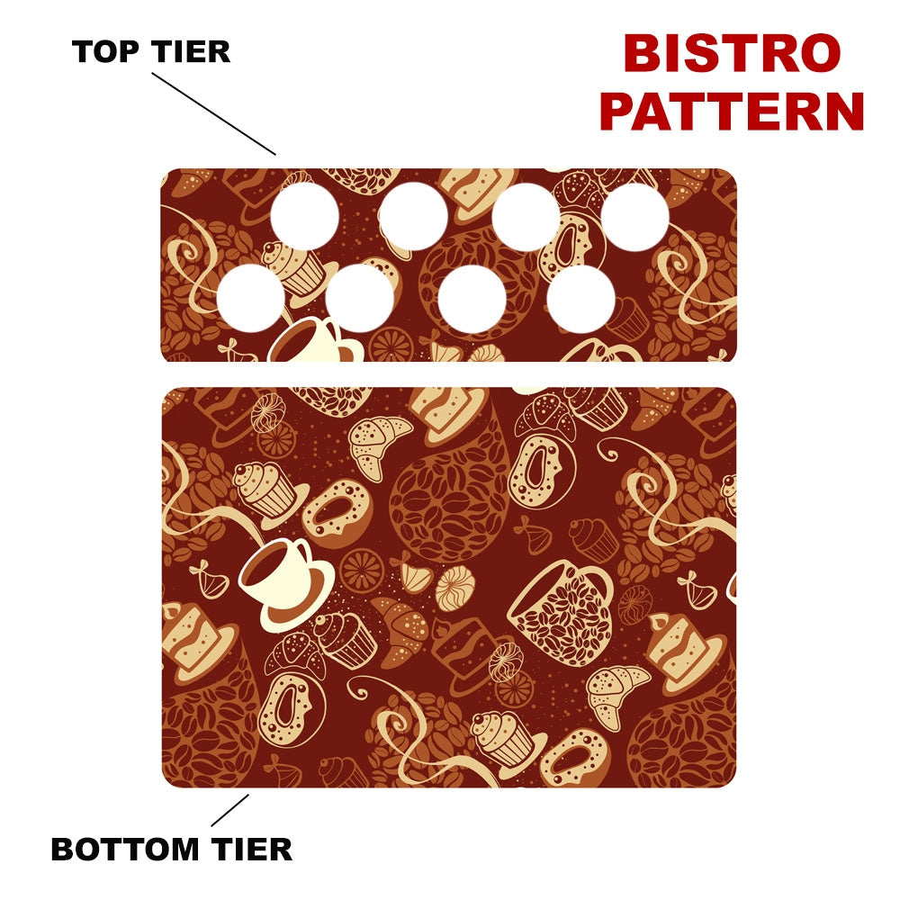 CHOOSE YOUR PATTERN - Counter Caddies™ - 12 INCH STRAIGHT UNIT w/ K-Cup Holes