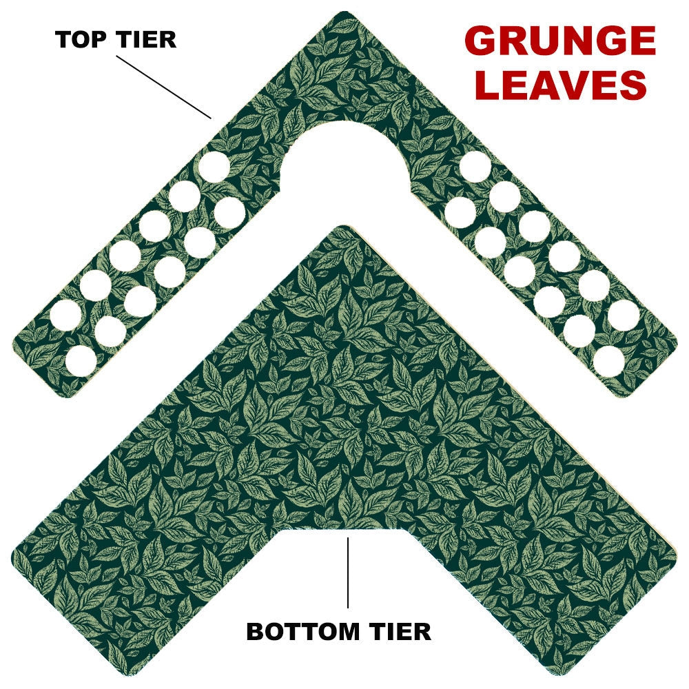 CHOOSE YOUR PATTERN - Counter Caddies™ - Corner Unit w/ K-Cup Holes and Trash Can Inset