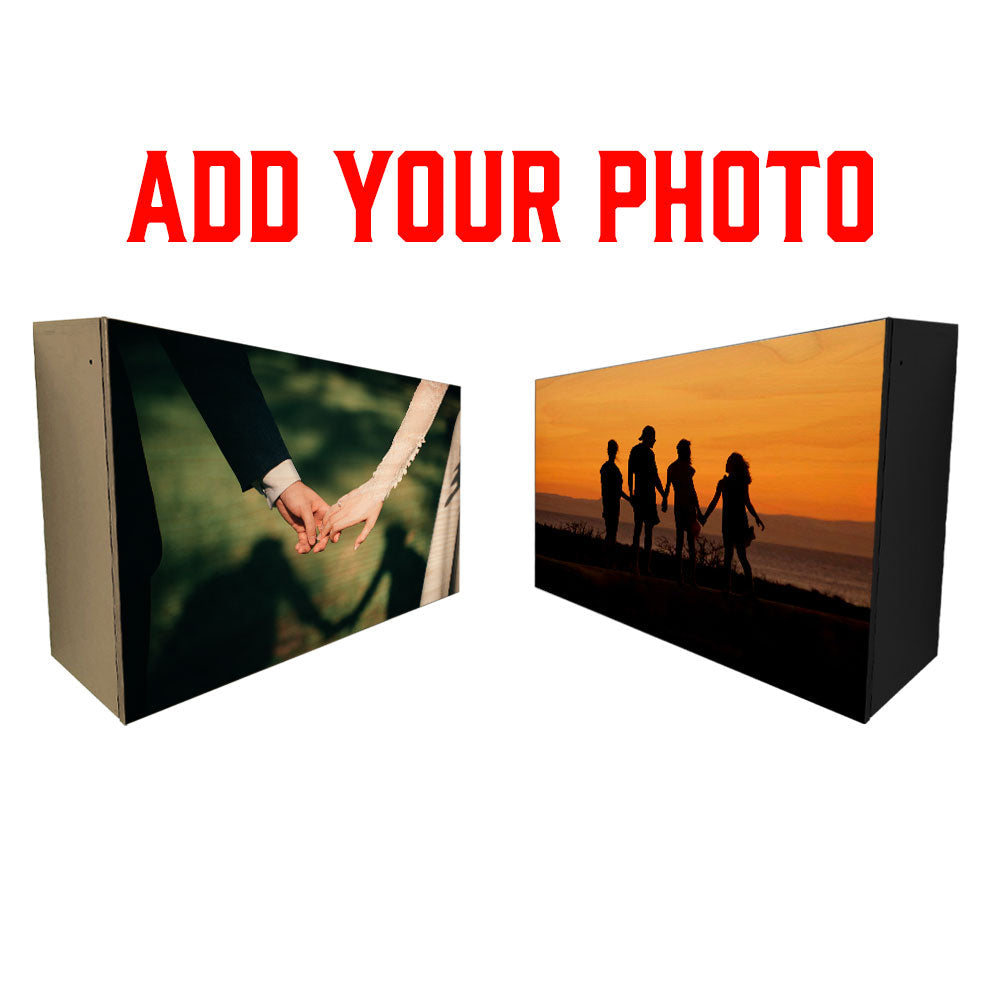 Custom Murphy WalBAR™ - Upload Your Photo - Black and Stained Finish