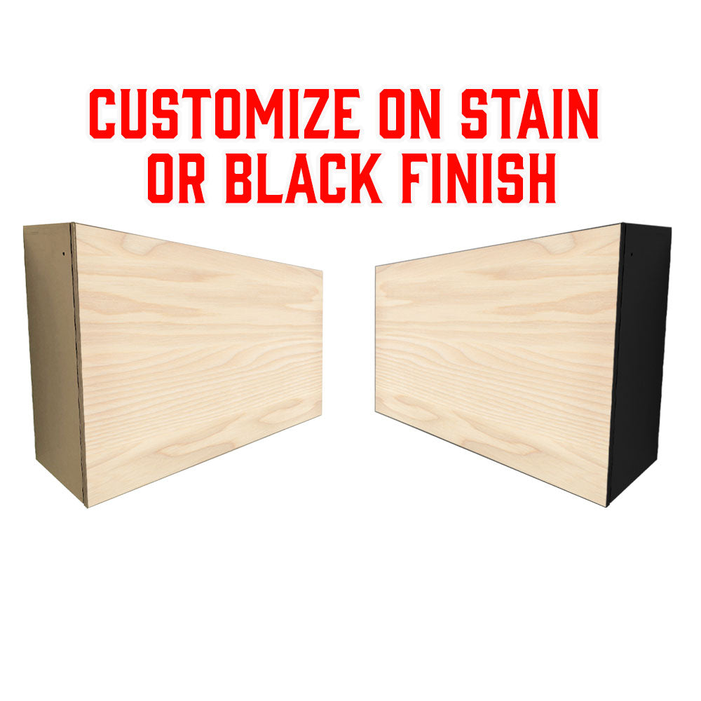 Custom Murphy WalBAR™ - Upload Your Photo - Black and Stained Finish