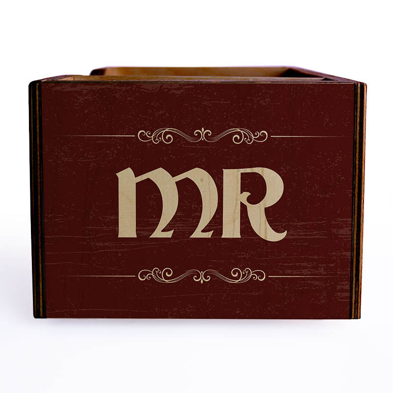 Customizable Wooden Bar Caddy - Tavern