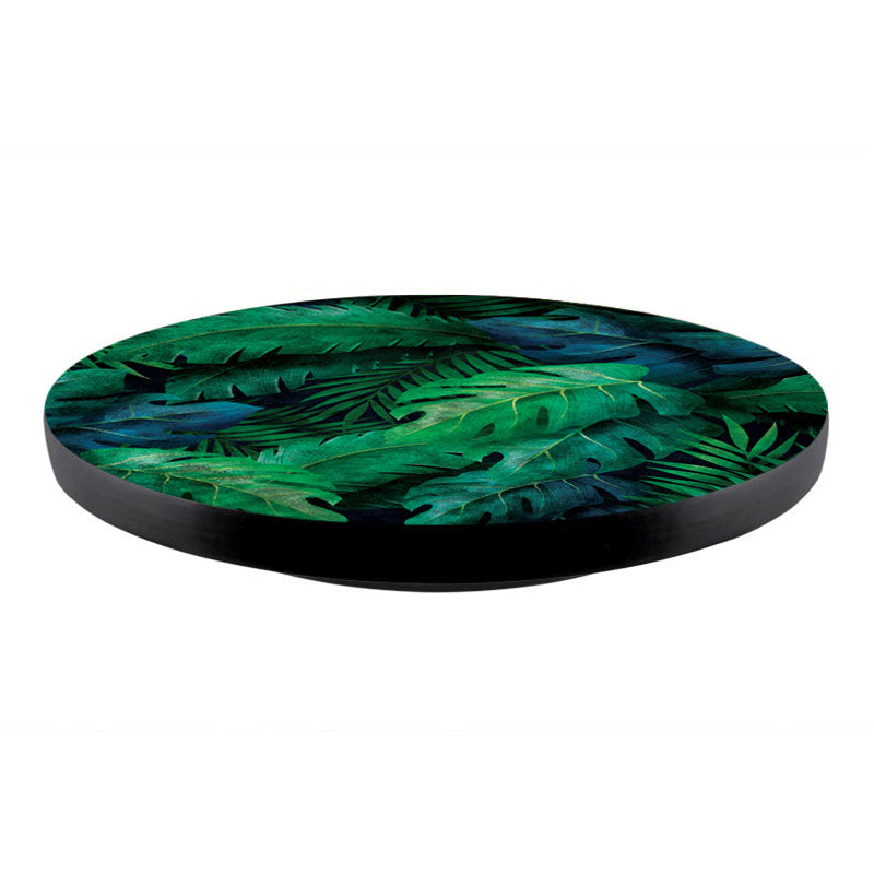 Lazy Susan - Green Tropical Leaves - 3 Different Sizes - For Kitchen Table Top