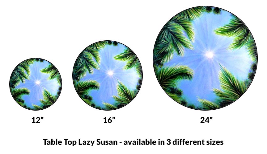 Lazy Susan - SKY & TREES - 3 Different Sizes - For Kitchen Table Top