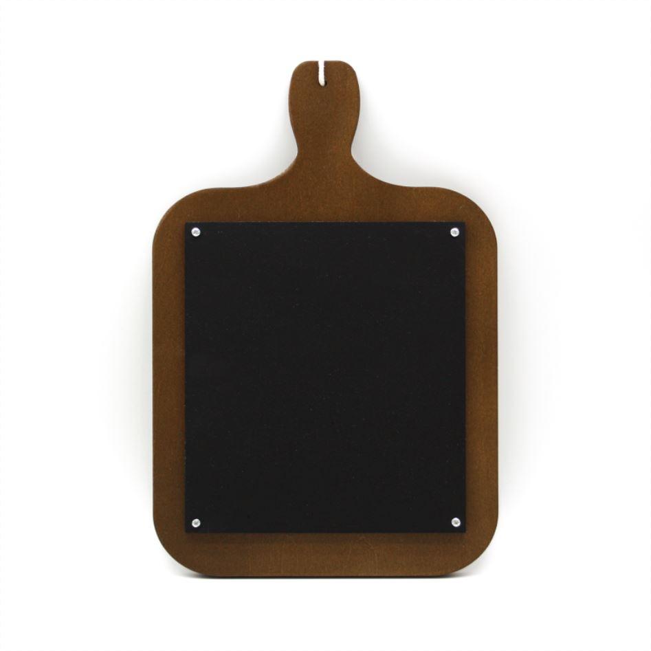 WOOD PLAQUE MENU - CUTTING BOARD SHAPED CHALKBOARD - STAIN