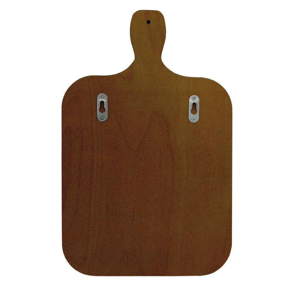 Wood Plaque Menu - Cutting Board Shaped Chalkboard - Vintage Floral Design