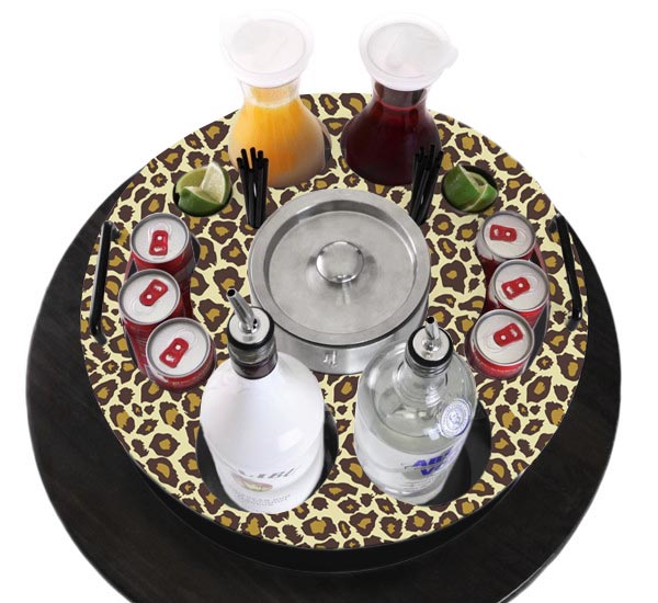 Wood VIP Bottle Service Tray - 18 inch - Choose Your Pattern