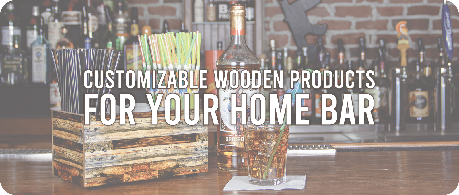 Customizable wooden products for your home bar