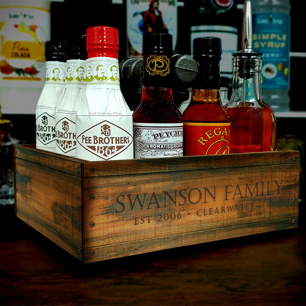 CUSTOM Box Caddy with Industrial Pipe - Vintage Box Design