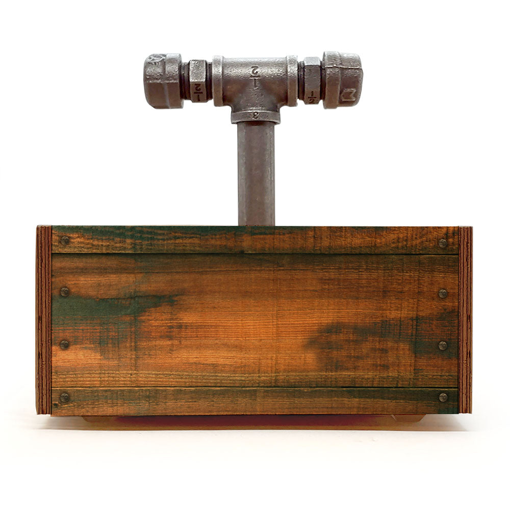 CUSTOM Box Caddy with Industrial Pipe - Vintage Box Design