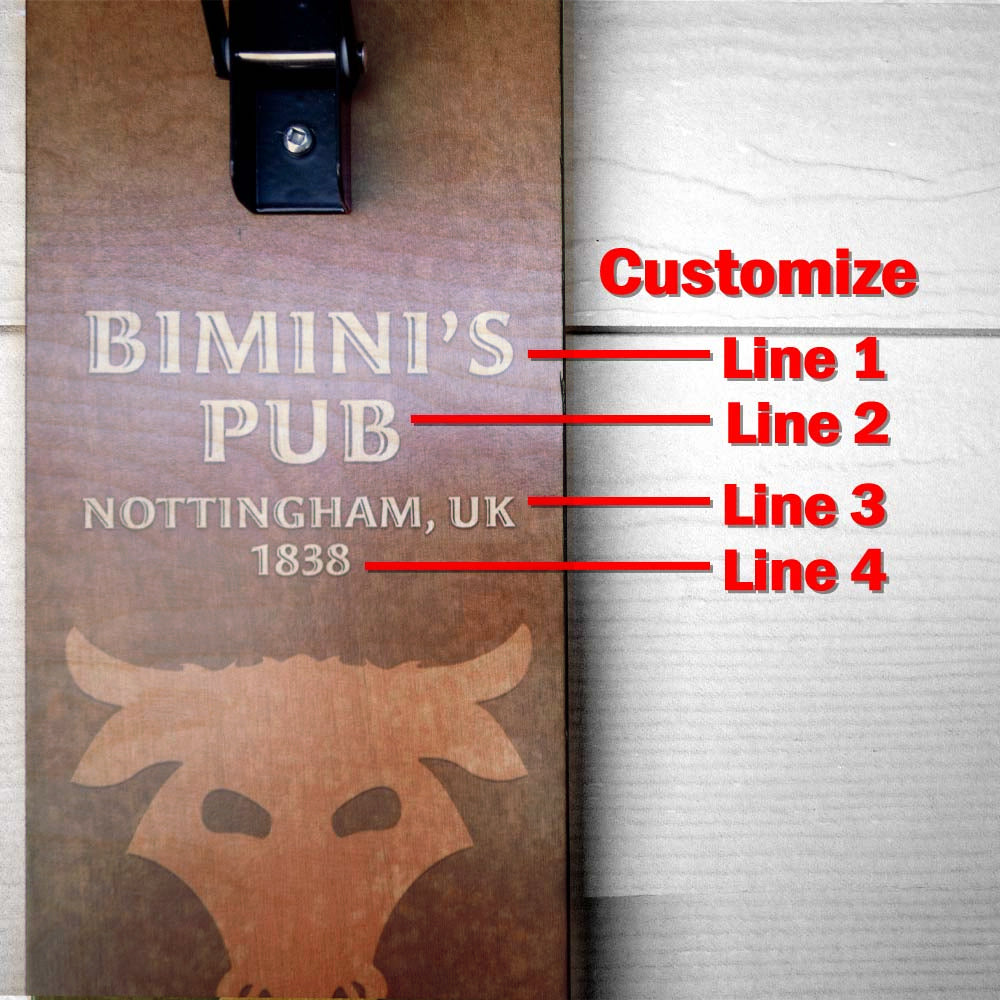 Wall Mounted Folding Ring Toss - Bull - Customizable Line 4