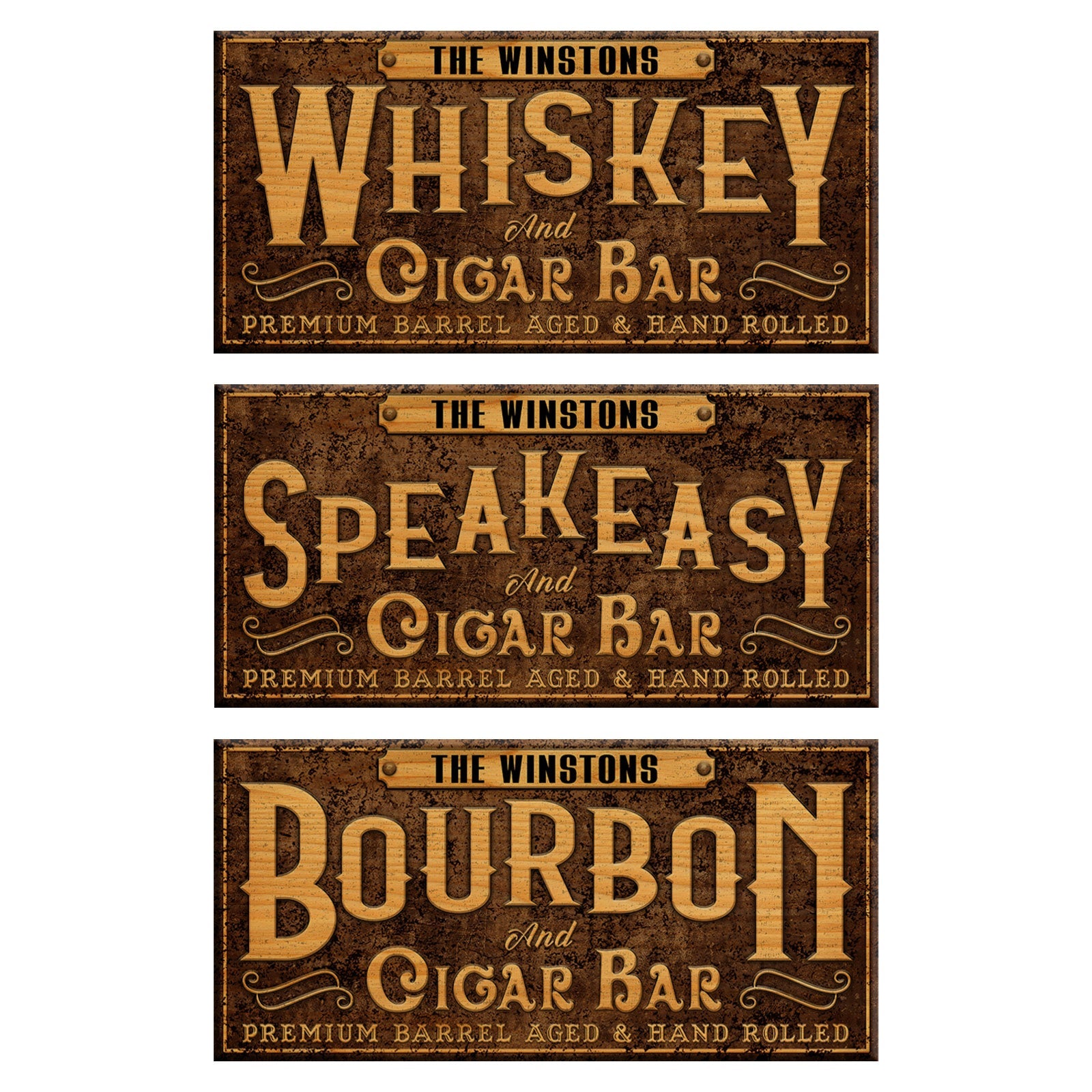 Customizable Large Vintage Wooden Bar Sign - Bar Sign - Multiple Designs Available