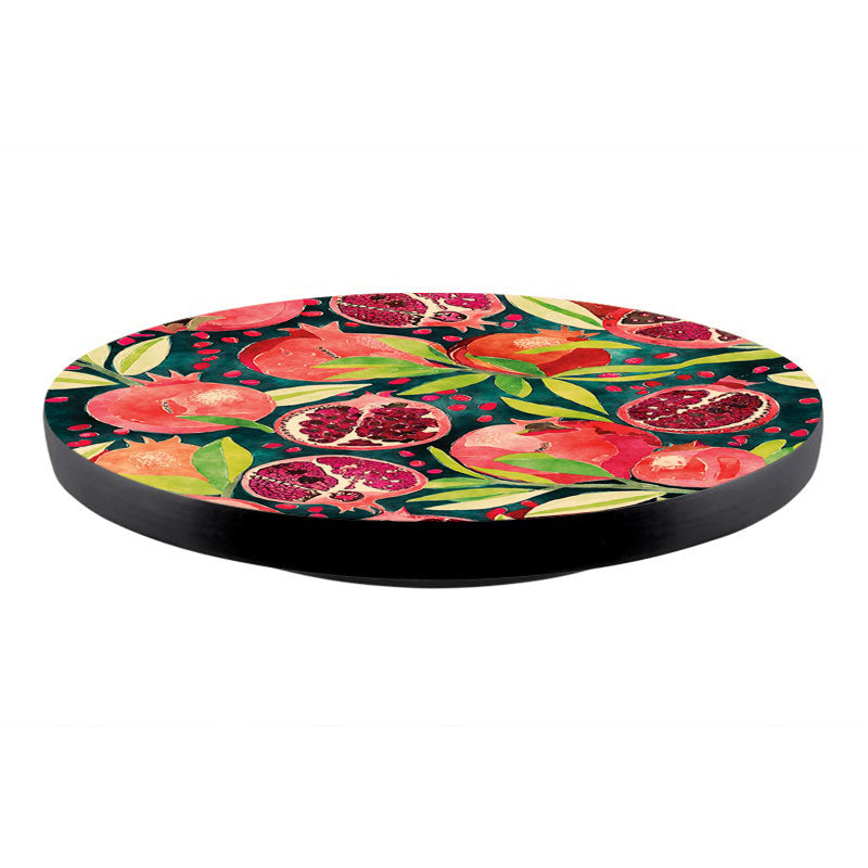 Lazy Susan - Watercolor Fruit - Pomegranate