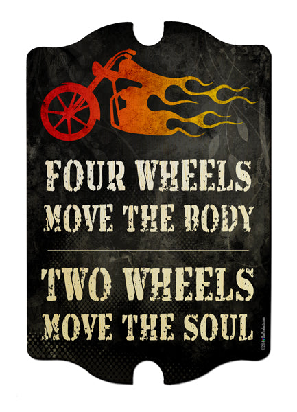 Move The Soul Wood Bar Sign Tavern-Shaped