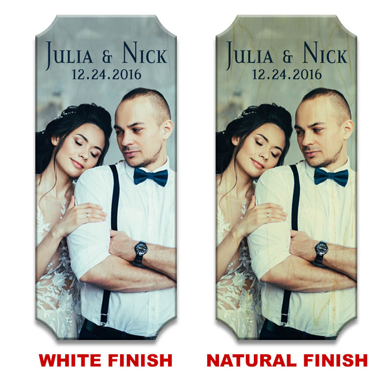 UPLOAD YOUR PHOTO - Personalized Wood Plaque Sign - 5.5" x 11"