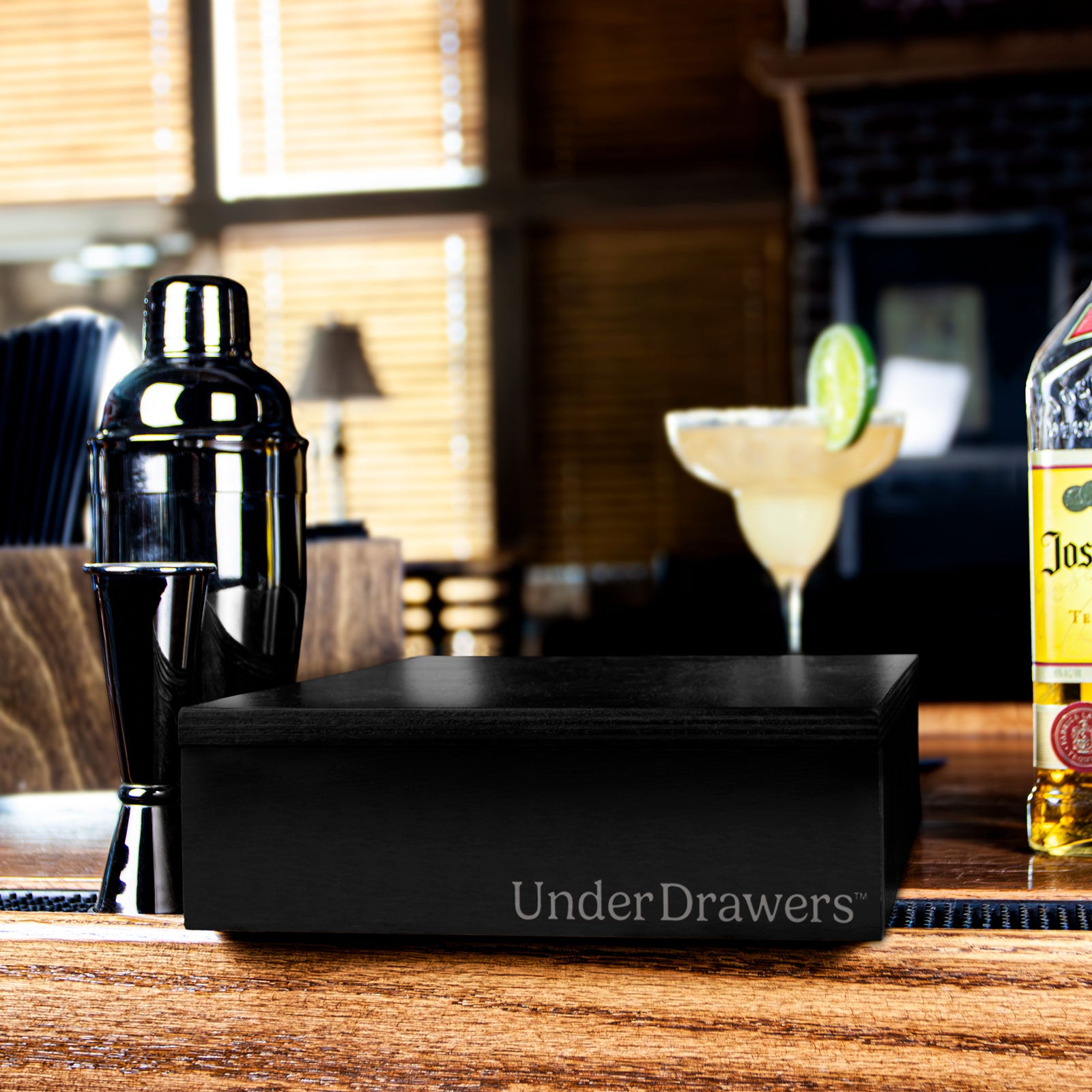 UnderDrawers™ - Undermount Salt Rim Drawer For Bar - Black