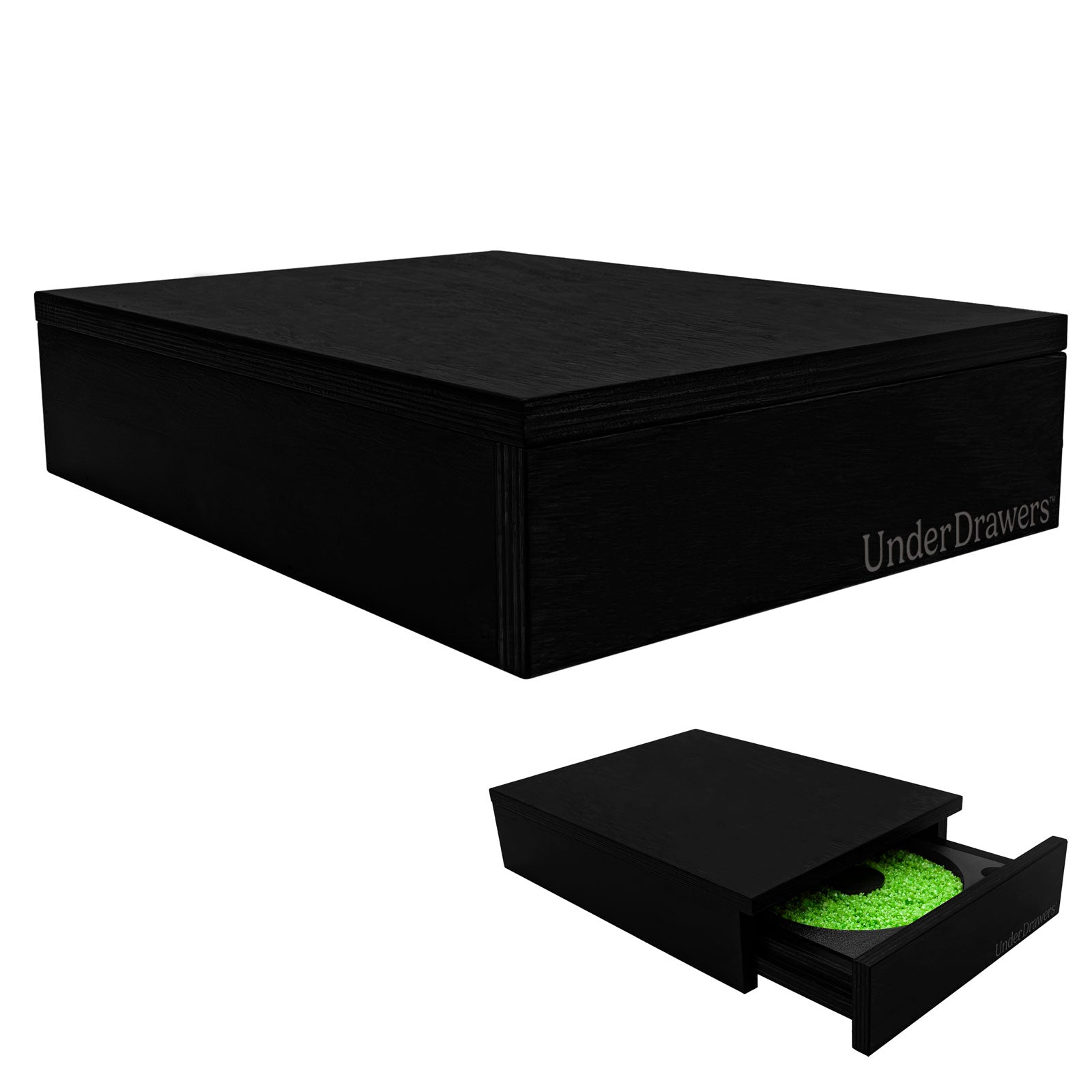 UnderDrawers™ - Undermount Salt Rim Drawer For Bar - Black