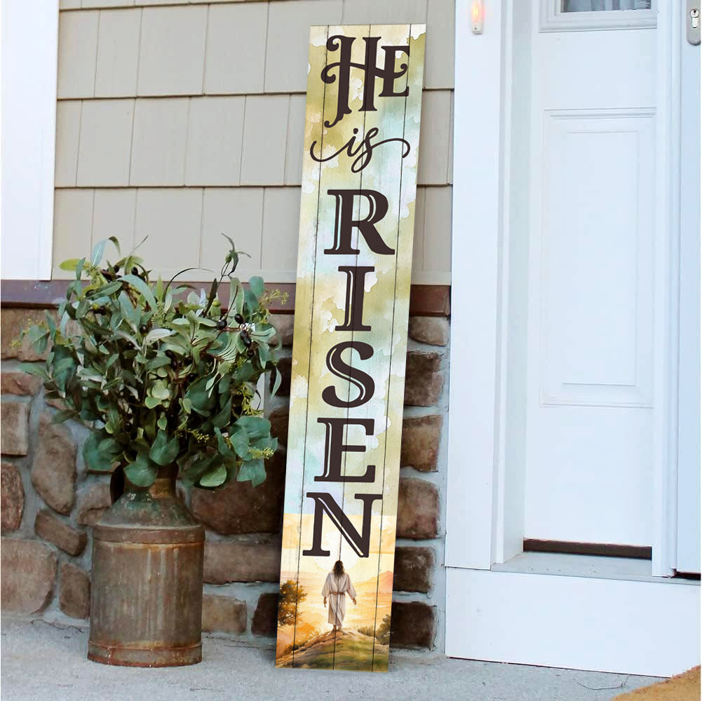 Vertical Porch Sign / Easter Collection Porch Signs / 8x46 Wooden Signs / Design Options