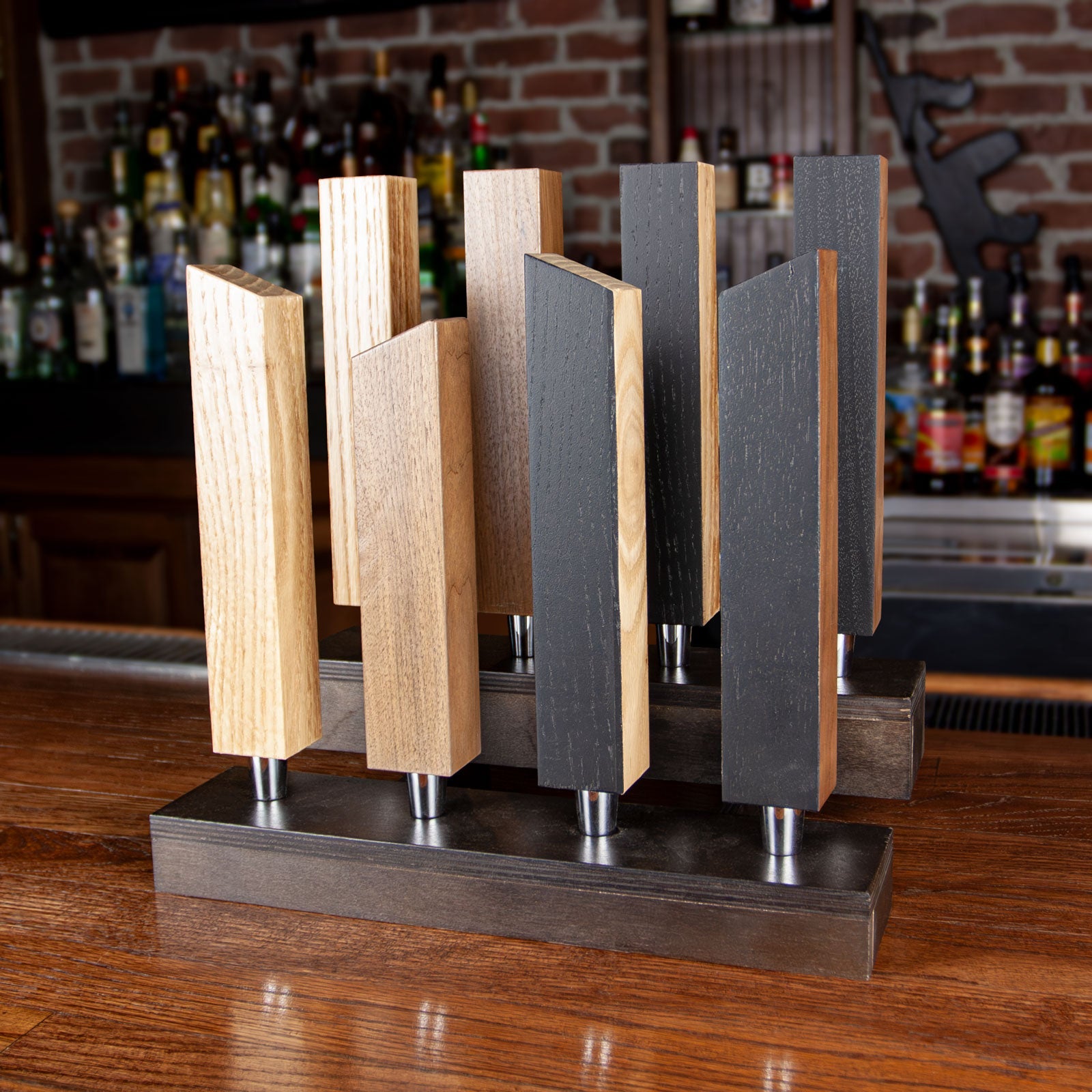 Walnut and Oaks Beer Tap Handles With Optional Chalk 