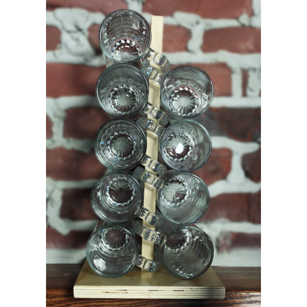 Natural Wood Mug Rack