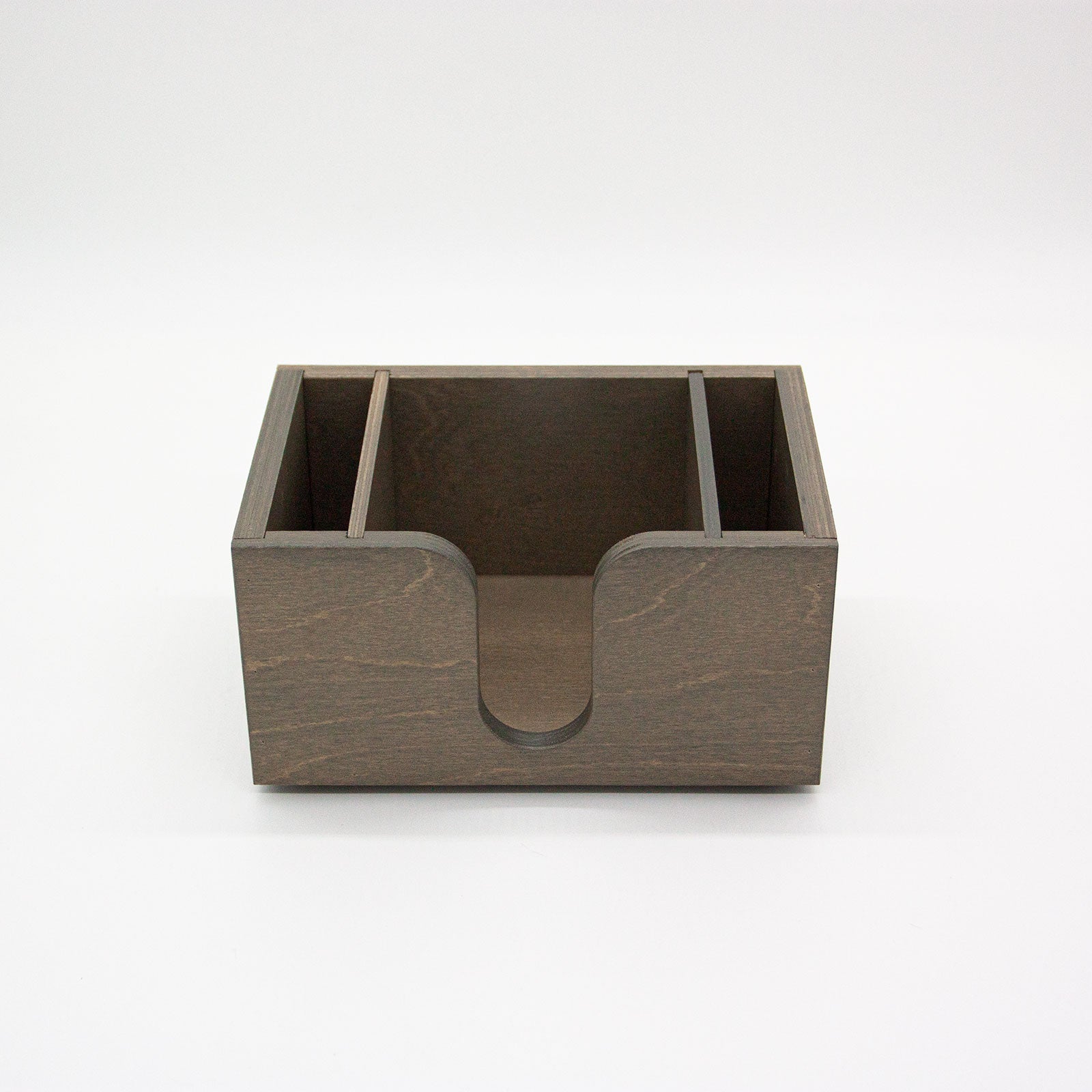 Wooden Bar Napkin & Straw Caddy - Earl Grey